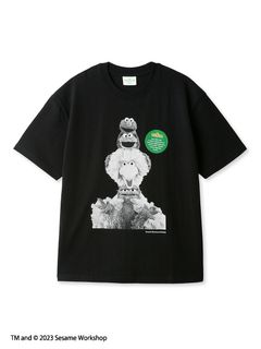 SESAME STREET MARKET/【UNISEX】モノクロフォトTシャツ/カットソー/Tシャツ